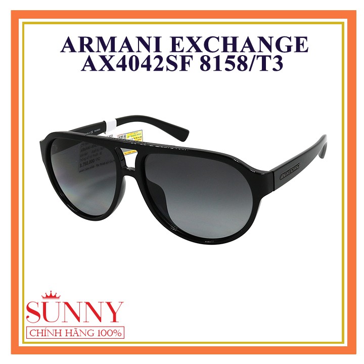 Kính mát nam nữ thời trang Armani Exchange AX4042SF 8158/T3 chính hãng