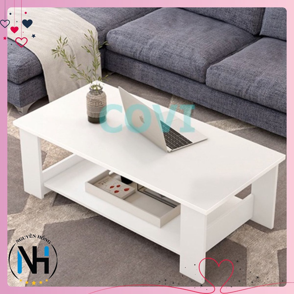 Bàn Sofa Gỗ 2 Tầng FUNA Để Ở Phòng Khách Làm Bàn Uống Trà Giải Trí Tiện Lợi Phong Cách Trẻ Trung HIện Đại - BT06