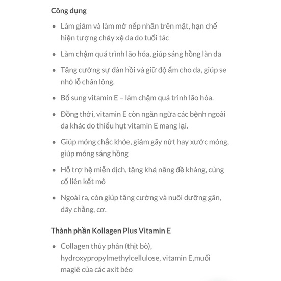 Kollagen Plus Vitamin E Collagen Vitaworld - 100Viên - Hàng nội địa Đức