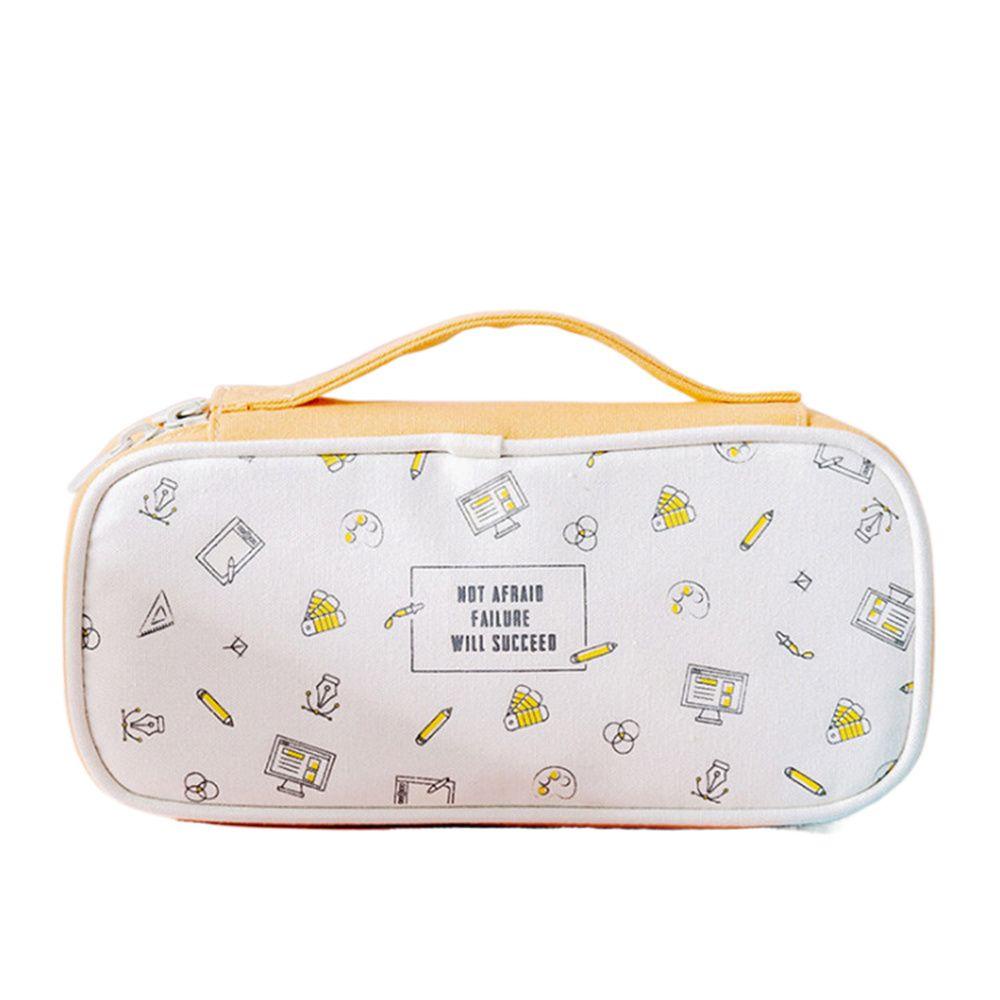 Túi Đựng Bút / Mỹ Phẩm Thiết Kế Đơn Giản Tiện Dụng Cho Học Sinh Ốp