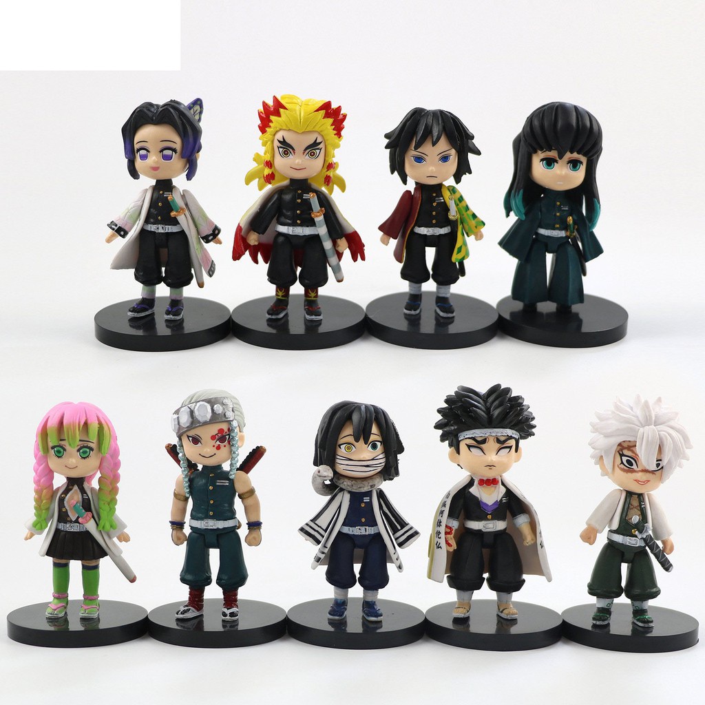 Mô hình chibi nhân vật Kimetsu no Yaiba tanjiro nezuko inosuke Thanh Gươm Diệt Quỷ