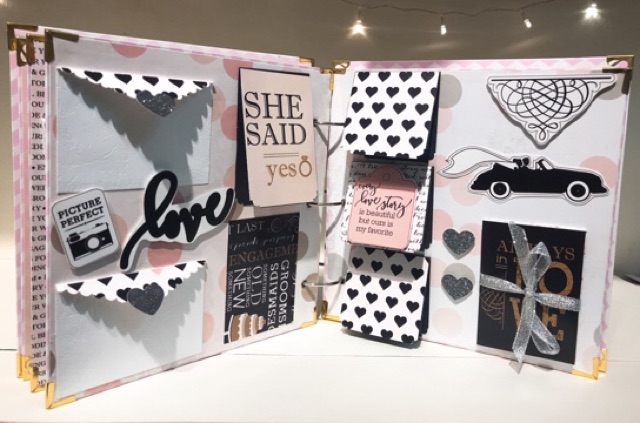 Bộ nguyên liệu làm Scrapbook - Wedding