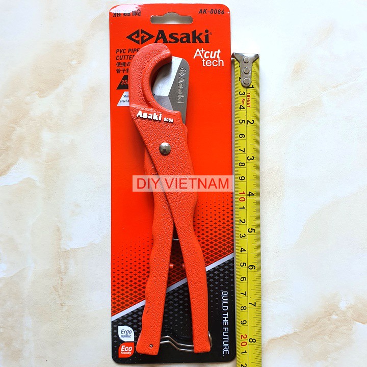 Dao cắt ống nhựa Asaki Nhật Bản độ mở 4 ly, chiều dài 210mm - Kéo cắt ống nhựa