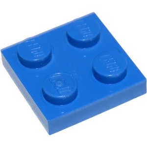 Gạch lẻ LEGO chính hãng Plate 2 x 2 (3022 / 94148)