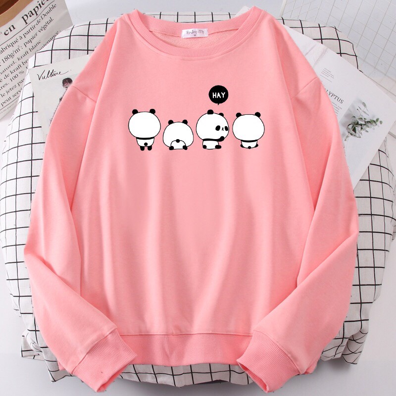 ÁO SWEATER UNISEX NAM NỮ  FORM RỘNG, CHẤT NỈ BÔNG DÀY DẶN CAO CẤP in HÌNH 4 CHÚ GẤU TRÚC