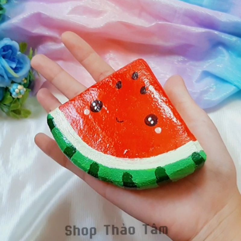 Squishy handmade dưa hấu ngày tết [Shop Thảo Tâm]