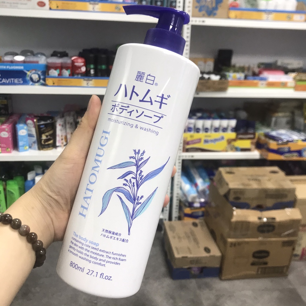 Sữa tắm Hatomugi Moisturizing & Washing The Body Soap 800ml