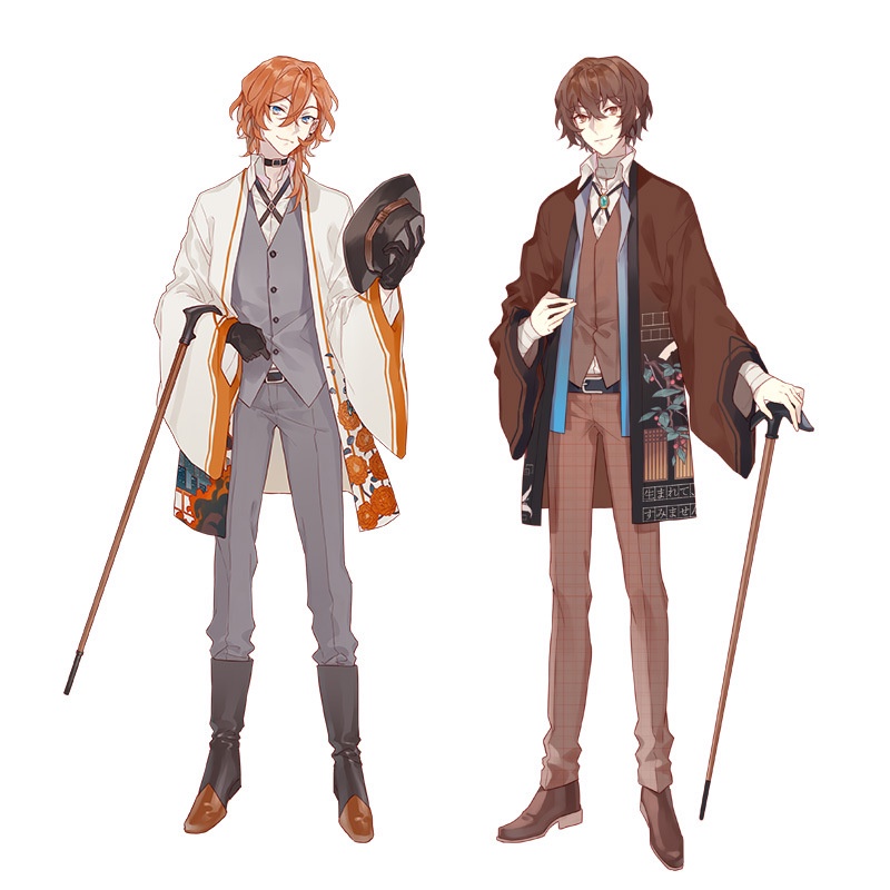 Áo Khoác Kimono Chống Nắng In Hình Anime Bungou Stray Dogs Osamu cos Nakahara Nakata Haori cospaly Cho Nữ