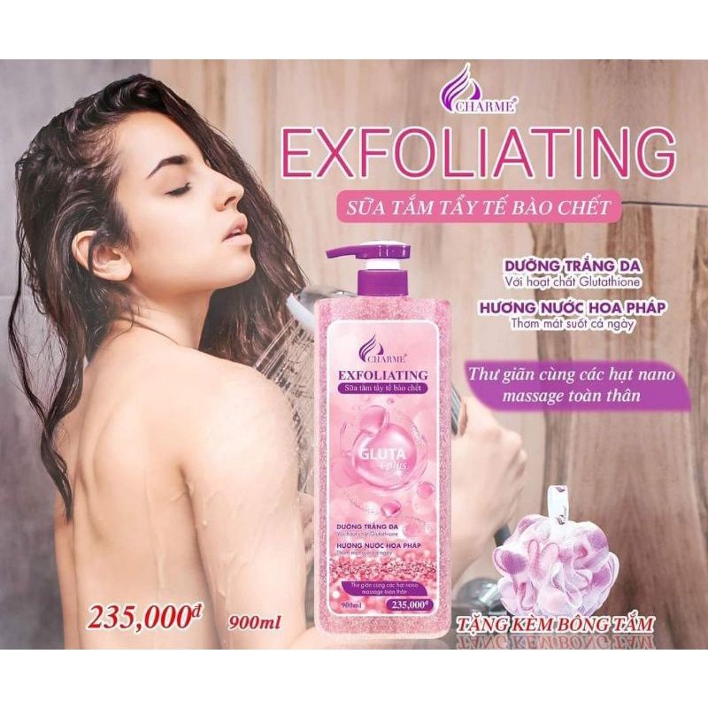 Sữa Tắm Dưỡng Thể Loại Bỏ Tế Bào Da Chết Exfoliating 900ml