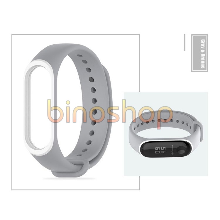 Dây đeo thay thế Xiaomi Miband 4 Viền màu - Mijobs