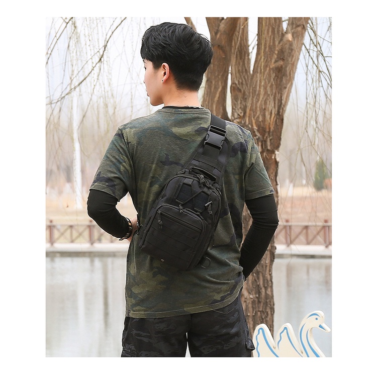Túi đeo chéo nam Army, túi đeo hông chiến thuật đi học du lịch đi phượt