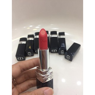 Son Dior Double Rouge Màu đỏ pha cam 999 không hộp không tem