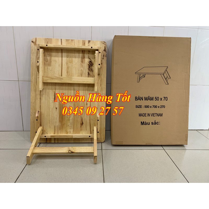 Bàn Gỗ Cao Su - Bàn Trà Gấp Gọn Đa Năng Đủ Kích Thước - Nguồn Hàng Tốt