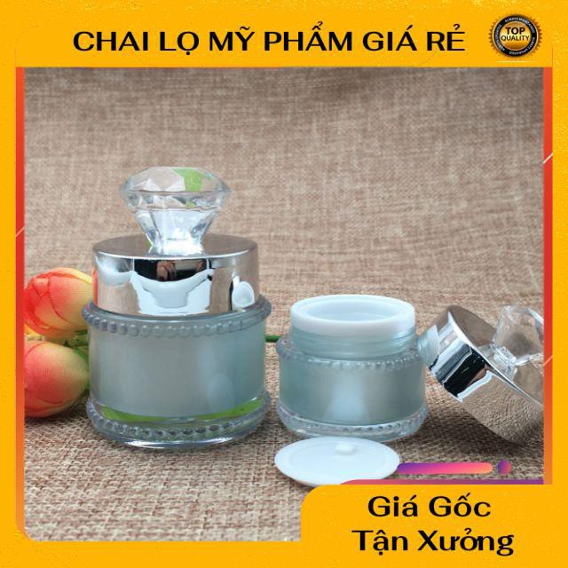 Hủ Đựng Kem ❤ RẺ VÔ ĐỊCH ❤ Hũ chiết mỹ phẩm 5g,15g hột xoàn , phụ kiện du lịch