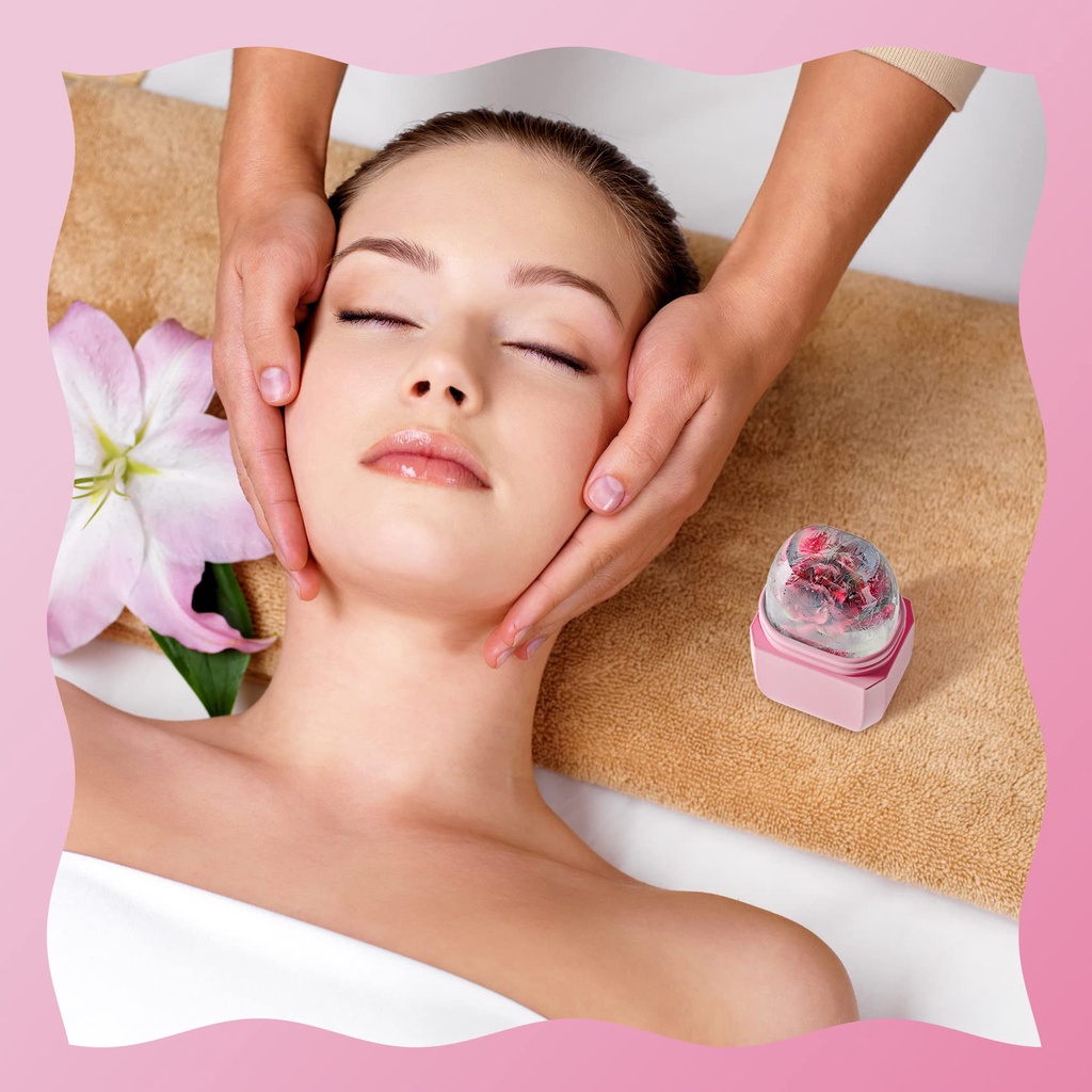 Foreverlily Dụng Cụ Mát Xa Mặt Hình Dạng Viên Con Lăn Làm Mát Da