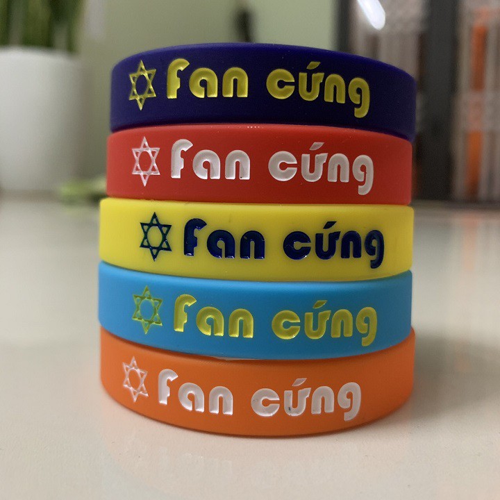 Vòng tay cao su FAN CỨNG đủ màu kiểu dáng thời trang