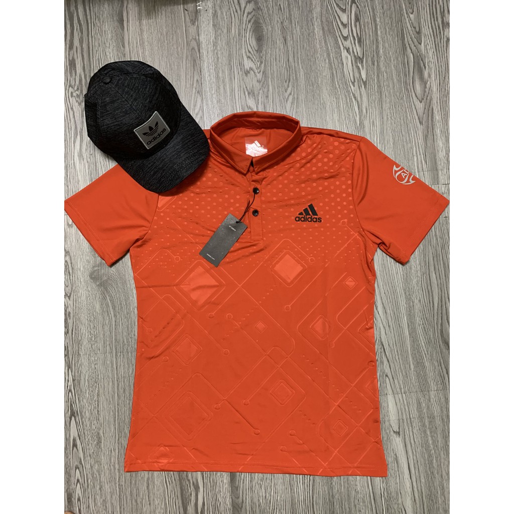 Áo phông nam, Áo thun nam cổ bẻ, ép vân chìm co giãn 4 chiều cao cấp ADI ( ảnh thật ) | BigBuy360 - bigbuy360.vn