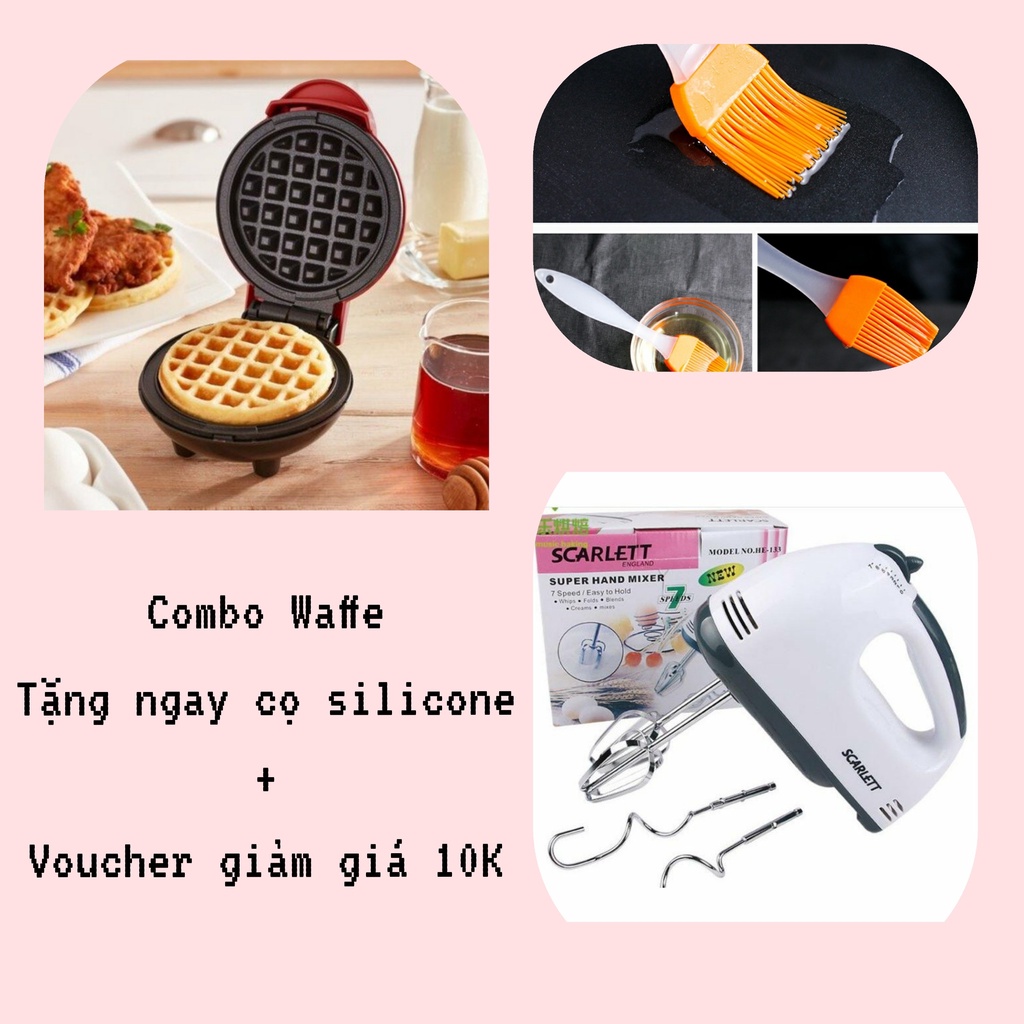 [Tặng cọ silicone] Máy làm bánh, nướng bánh đa năng sokany KJ-108, tiết kiệm thời gian, bánh thơm ngon