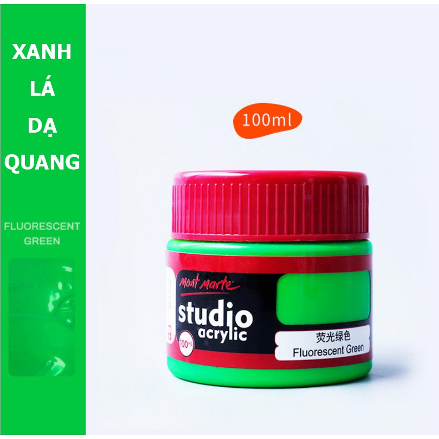 MÀU ACRYLIC DẠ QUANG 3D 100ML VẼ ÁO, VẼ VẢI, VÊ GIÀY, VẼ TƯỜNG ĐA NĂNG MỌI CHẤT LIỆU