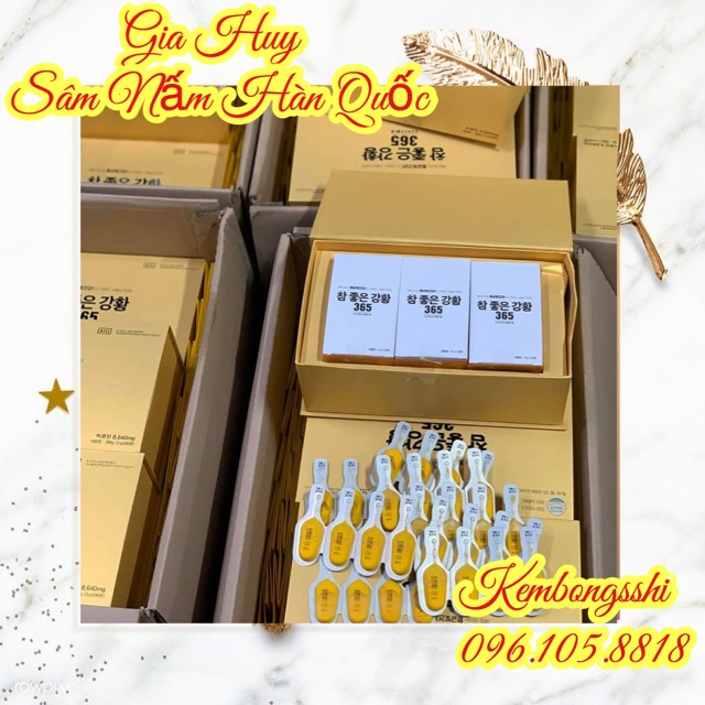 [GIÁ SỈ] Nghệ Nano 365 Hàn Quốc, Hộp 96 ống