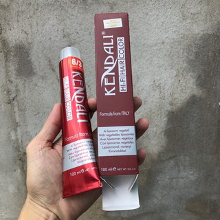 KEM NHUỘM TÓC CAO CẤP KENDALI HI-FI HAIR COLOR 100ML MÀU 6/3 NÂU VÀNG