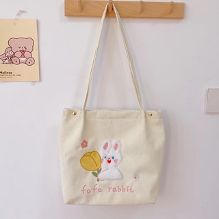 W&G Túi canvas đeo vai đựng sách