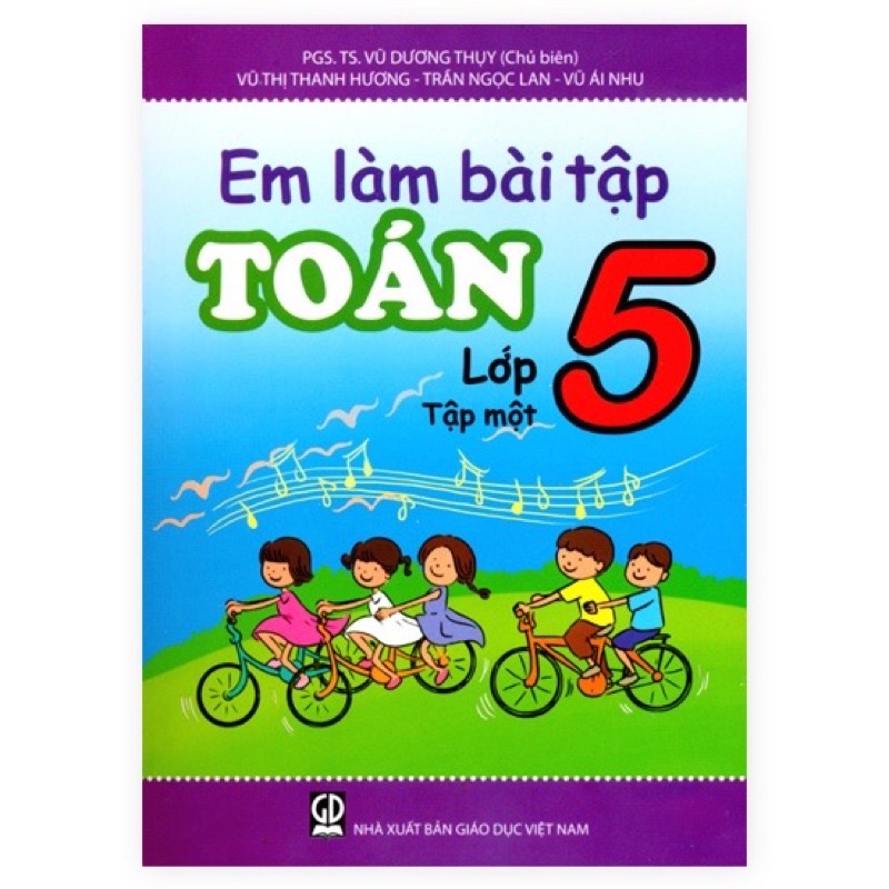Sách - (Combo 2 tập) Em Làm Bài Tập Toán Lớp 5