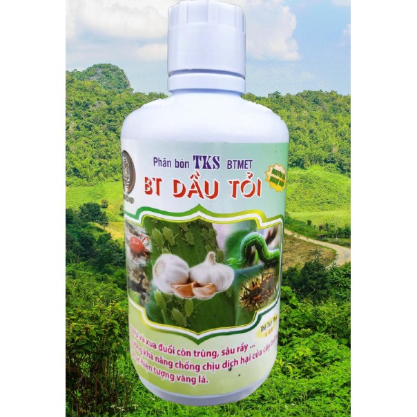 [DẦU TỎI]Thuốc Trừ Sâu Sinh Học - Thuốc trừ sâu Chiết Xuất Từ Dầu Tỏi Và Vi Sinh - Chai 1 Lít