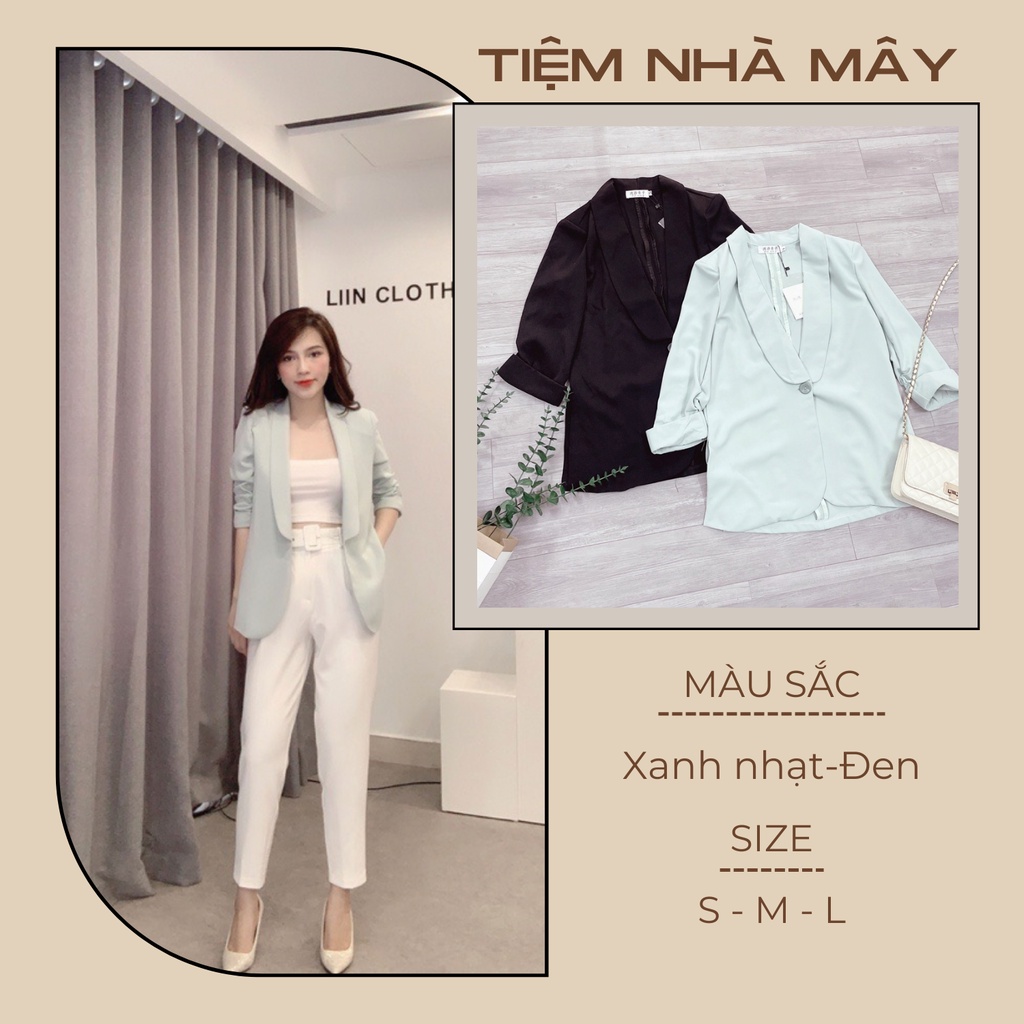 Áo Blazer 2 Lớp Hàng Đẹp, Áo Vest Nữ Vạt Bầu