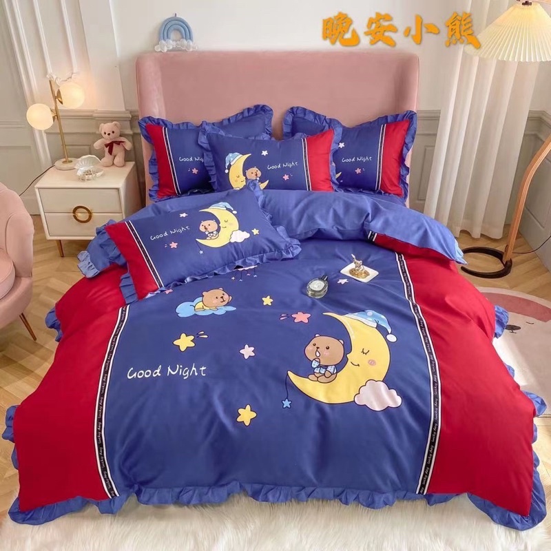 Bộ vỏ chăn ga gối Cotton 100% bèo nhập khẩu nhiều màu sắc chất vải cao cấp mềm mại đủ mọi kích thước giường - loại 1