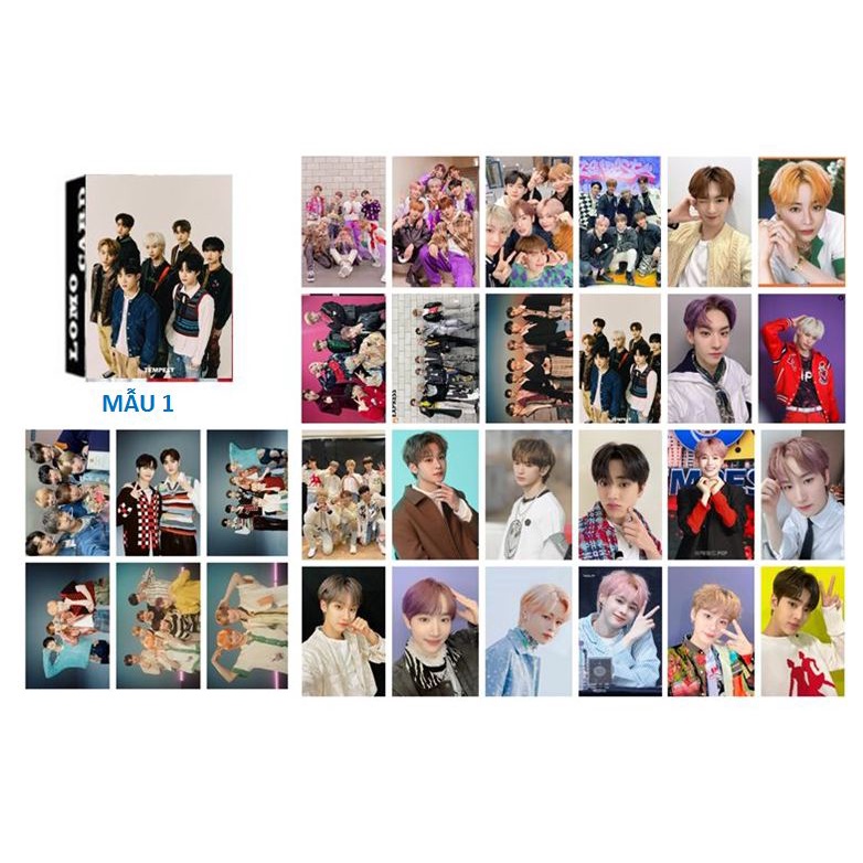 Hộp 30 lomo card ảnh nhóm TEMPEST, HANBIN, HWARANG, HYUK