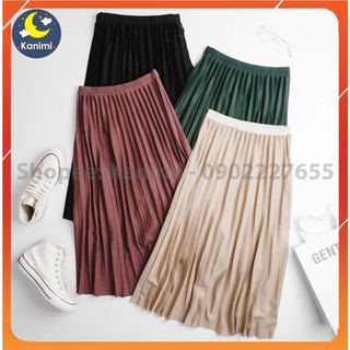 Chân váy xếp ly dáng dài (hàng loại 1 đẹp) - Kanimi