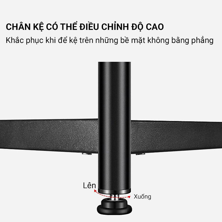 Kệ sơn đen inox đa năng để đồ, Giá để đồ nặng nhà bếp có bánh xe