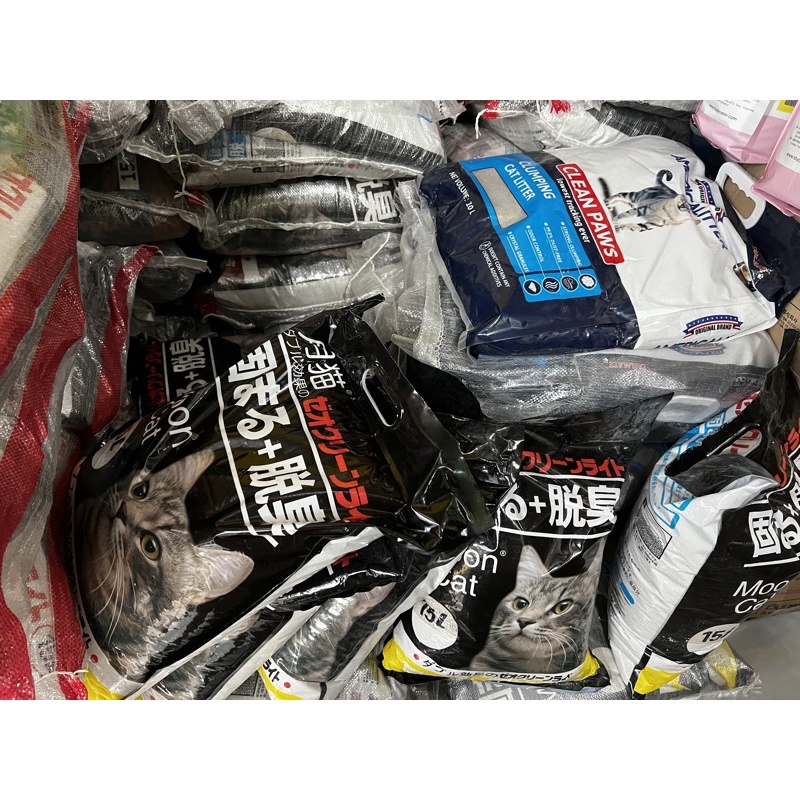 Cát mèo MOON CAT nhật đen  8L 9L CHÍNH HÃNG ⚡CHỈ 1 NGÀY⚡ cafe chanh táo, khử mùi vón tốt - PET&JOI