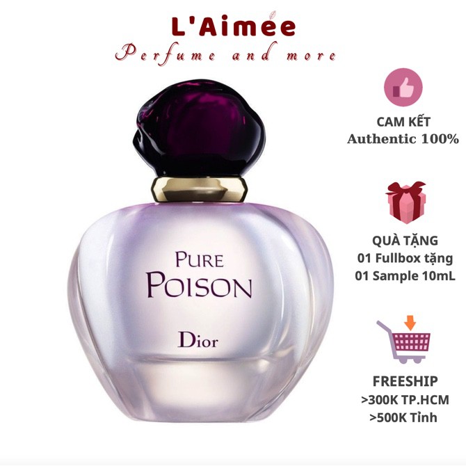 [CHÍNH HÃNG] MẪU THỬ Nước Hoa Nữ Dior Pure Poison EDP 10mL