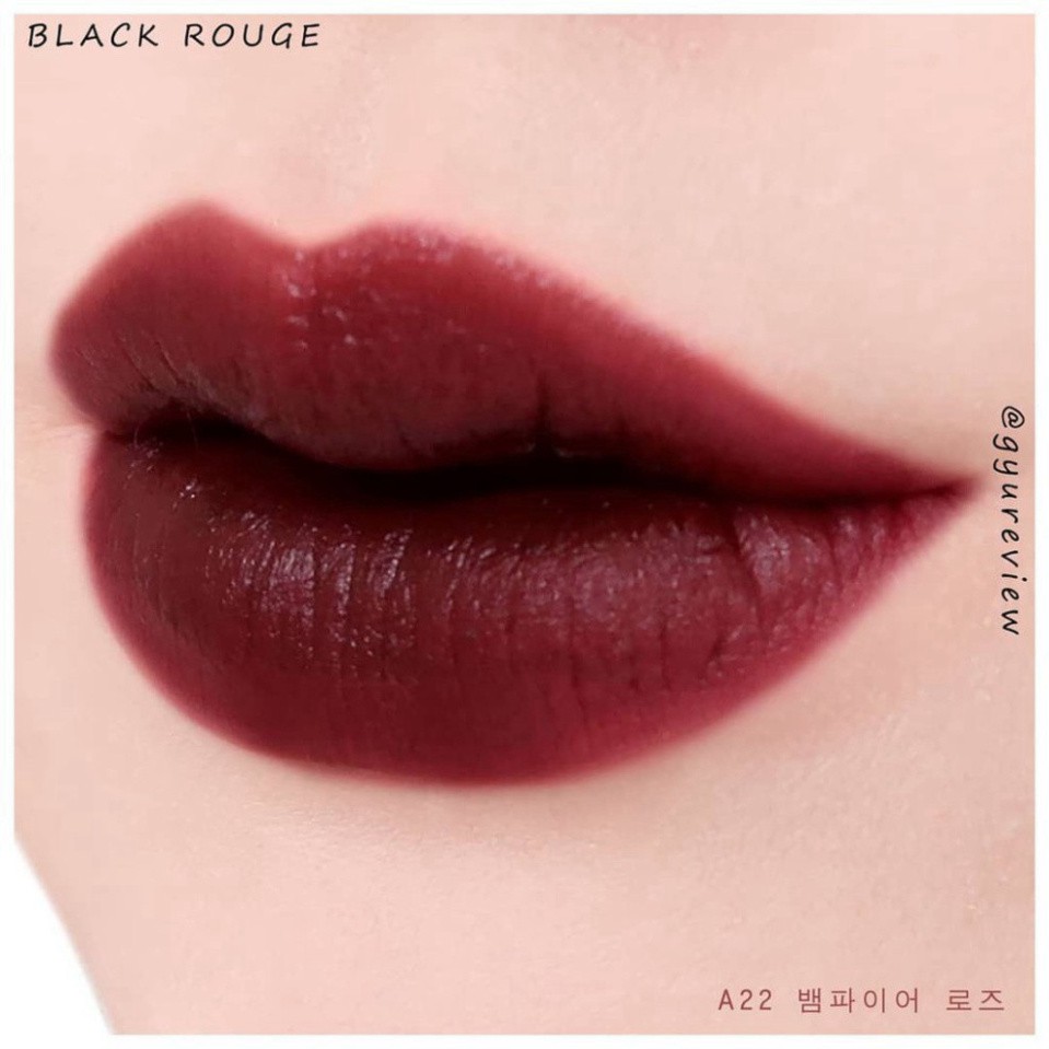 [Auth Hàn] Son Kem Lì Black Rouge A22 Màu Đỏ Nâu Tím Maple Version 4 Vampire Rose M8