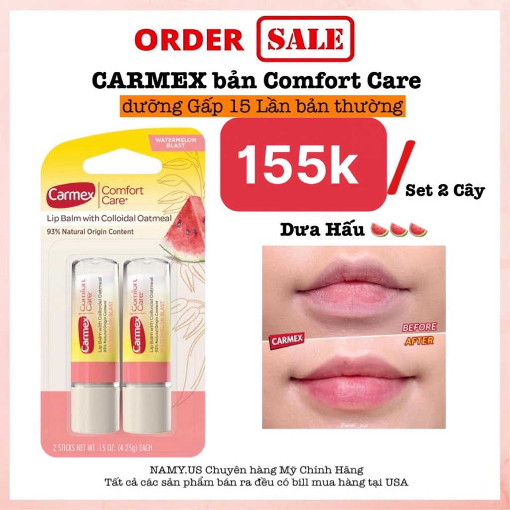 Son dưỡng Mỹ Carmex dòng COMFORT CARE