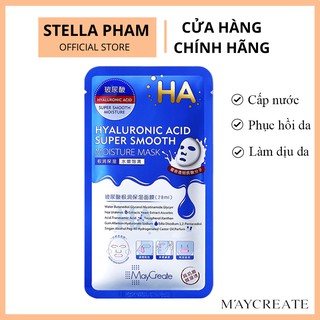MAYCREATE | Mặt Nạ Dưỡng Ẩm Dưỡng Trắng Da HA Maycreate Mask Ha 1 miếng Hàng Nội Địa Trung Dưỡng ẩm, làm dịu da