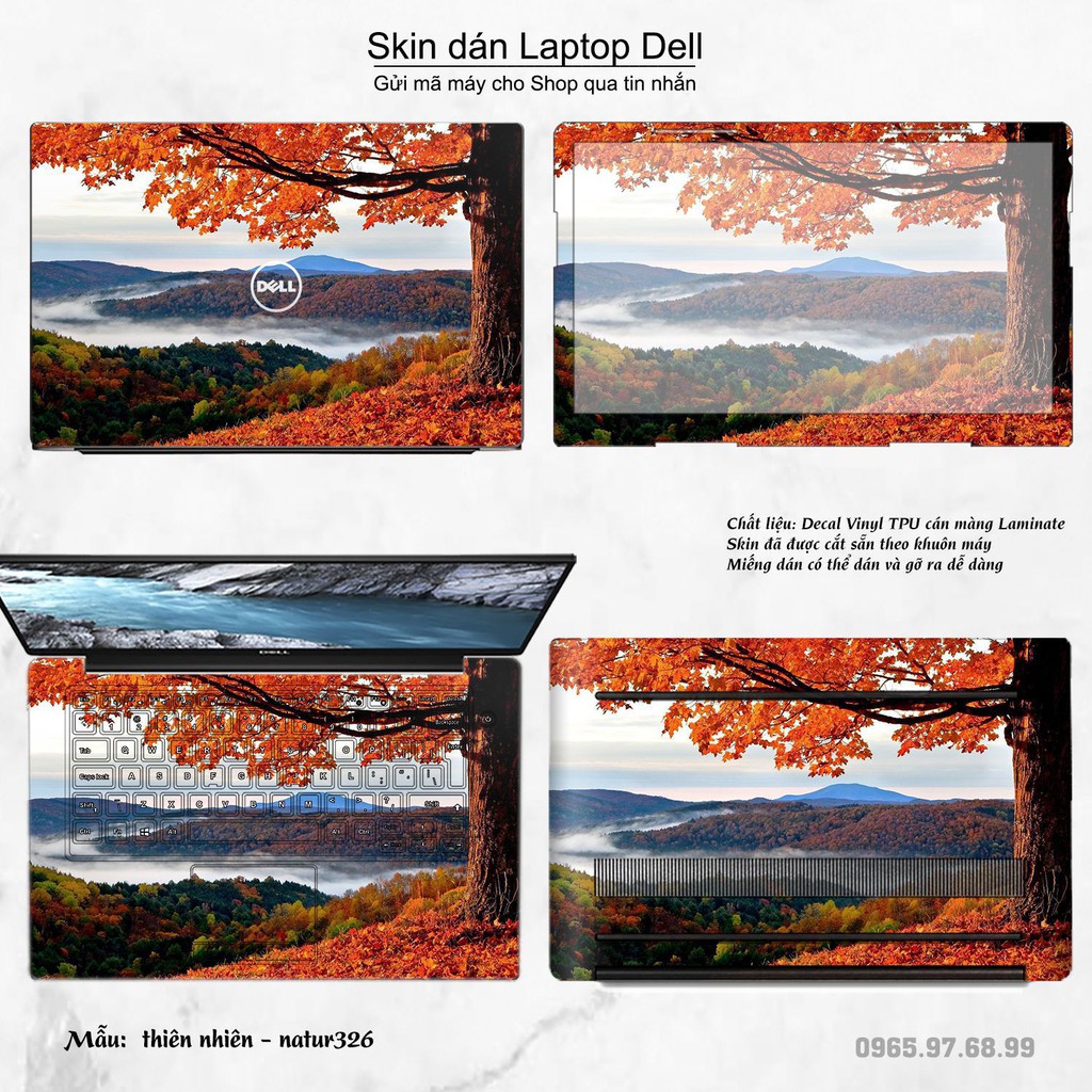 Skin dán Laptop Dell in hình thiên nhiên _nhiều mẫu 12 (inbox mã máy cho Shop)