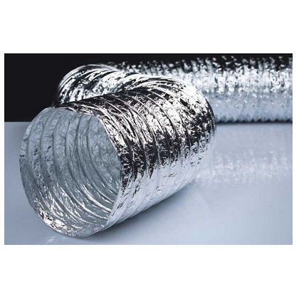 Ống gió mềm - Ống Hút mùi đường kính  Ø100, Ø125, Ø150, Ø200, Ø250 mm loại dày cho quạt thông gió, máy hút mùi