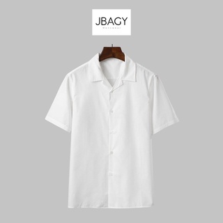 Áo sơ mi cổ vest nam nữ form rộng vải lụa - JBS02