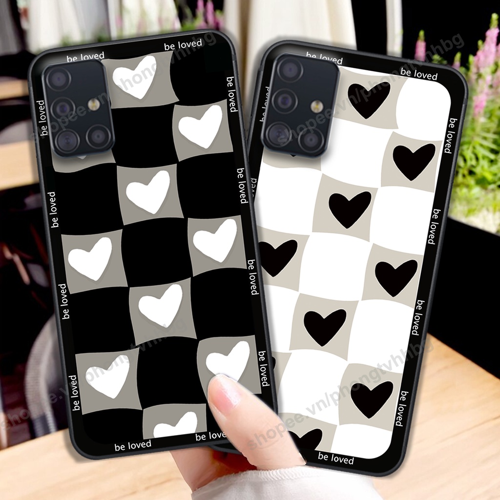 Ốp lưng Samsung A31 / A51 / A71 in mẫu trái tim caro, chuột mikey thể thao cực đẹp cute