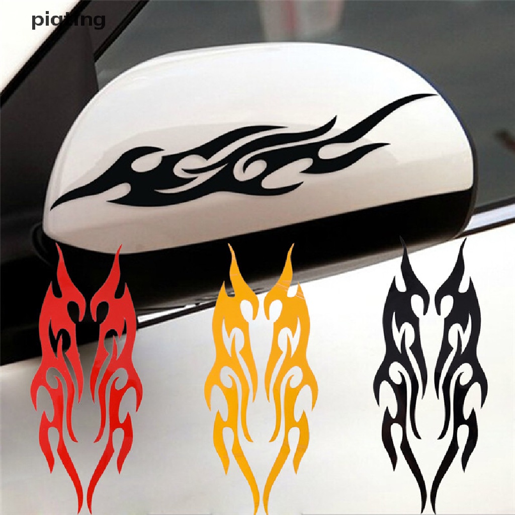 Miếng Dán Vinyl Hình Ngọn Lửa 3D Vui Nhộn Trang Trí Xe Hơi / Xe Tải / Laptop