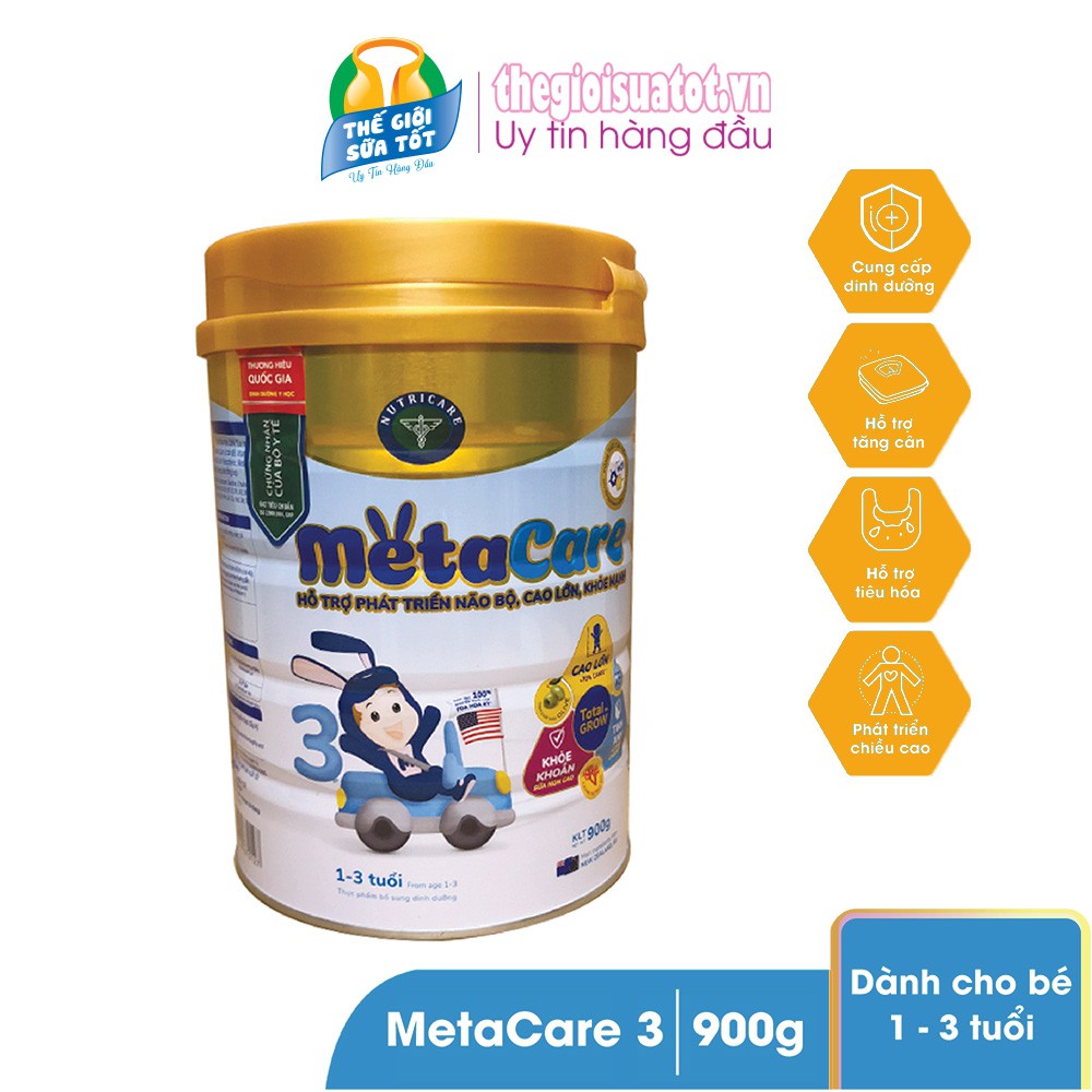 Sữa bột Meta Care 3 900g (Mẫu mới)