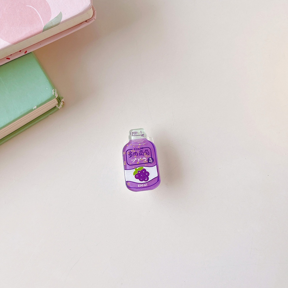 Vỏ Bọc Bảo Vệ Dây Cáp Dữ Liệu Trong Suốt Hình Bình Sữa Trái Cây Cho Huawei OPPO Vivo