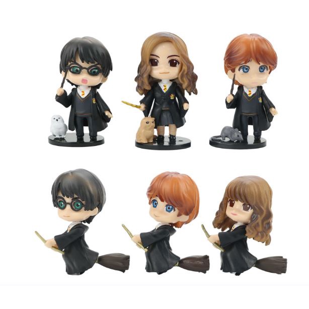 Bộ sưu tập để bàn 6 nhân vật Harry Potter phong cách Chibi cao 6.5cm