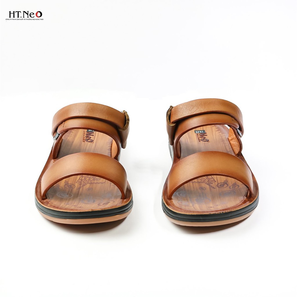 Sandal nam  HT.NEO  da bò xịn kiểu dáng siêu đẹp quai hậu , da mềm thoáng chân, quai khâu chắc chắn (SD80)