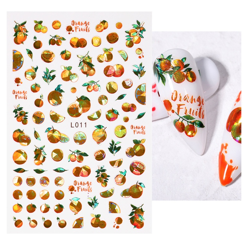 Miếng Dán Trang Trí Móng Tay 3D Hình Hoa Lá Cho Nữ