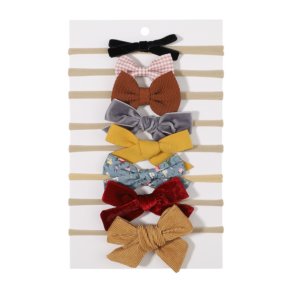 Set 8 băng đô nơ KIDSBOWS xinh xắn dành cho bé gái