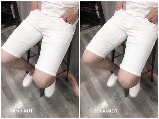 Quần short nam trắng cao cấp ( kèm video) 401 | BigBuy360 - bigbuy360.vn